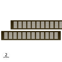 Вентиляционная решетка Благовест 80x500, бронза (2шт.)