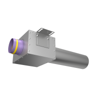 Присоединительная коробка Provent VPDL 125/90×1 на 1 выход (L=400), прямая круглая