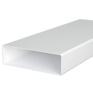 Воздуховод прямоугольный плоский пластиковый ЭРА 620ВП (204х60 мм/0,5 м)