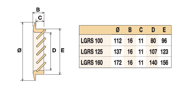 Деревянная вентиляционная решетка, бук 110
