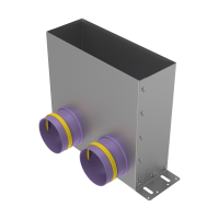 Присоединительная коробка напольная Provent VPF 300×100/90×2 на 2 выхода