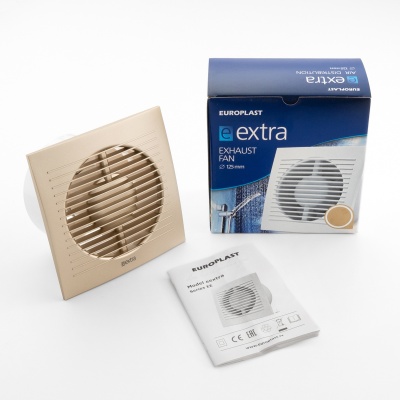 Накладной вентилятор Europlast EE125G золото