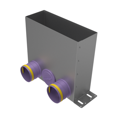 Присоединительная коробка напольная Provent VPF 300×100/75×3 на 3 выхода