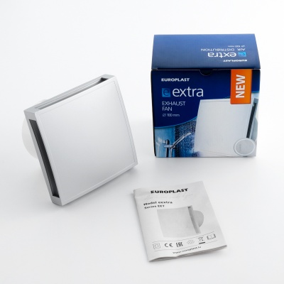 Вентилятор вытяжной 100 мм Europlast EET100S серебро