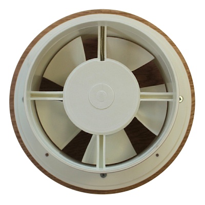 Высокотемпературный накладной вентилятор для саун ММ 120-S Круг (дерево)