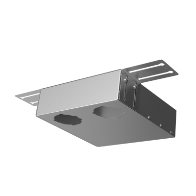 Присоединительная коробка Provent VPU 300×90/90×2 на 2 выхода, угловая прямоугольная