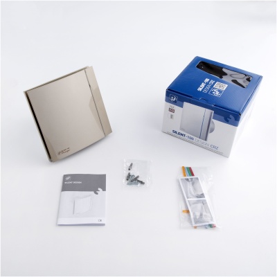 Вытяжной вентилятор с обратным клапаном Soler Palau SILENT-100 CRZ CHAMPAGNE DESIGN 4C