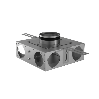 Присоединительная коробка концевая Provent KVF 125/90×6 на 6 выходов