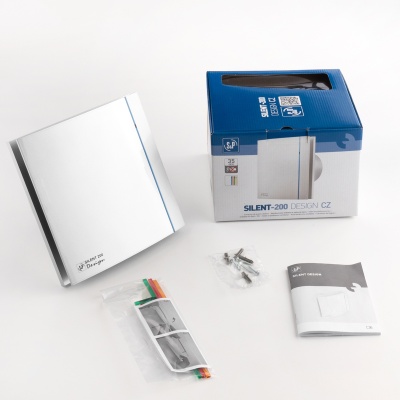 Вентилятор вытяжной 120 мм Soler Palau SILENT-200 CZ SILVER DESIGN 3C  