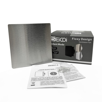 Вытяжной вентилятор Seicoi Floxy Design 100 Steel SMAD04-01S