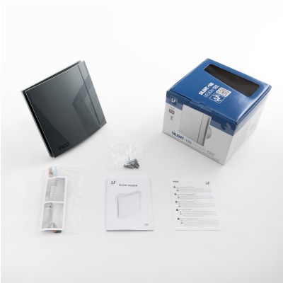 Вытяжной вентилятор с обратным клапаном Soler Palau SILENT-100 CRZ GREY DESIGN 4C