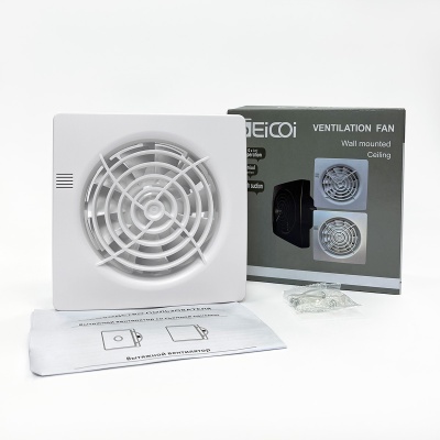 Накладной тонкий вентилятор Seicoi SMPS04-01 White