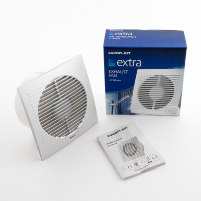Вентилятор вытяжной 150 мм Europlast EE150S серебро