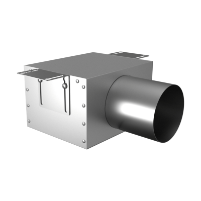 Присоединительная коробка Provent VPD 125/90×1 на 1 выход, прямая круглая