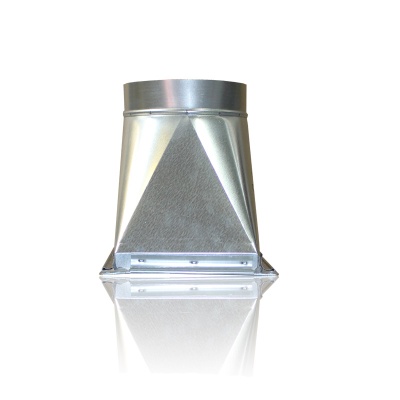 Переход c прямоугольного на круглое сечение (оц. сталь) 600х350-d200