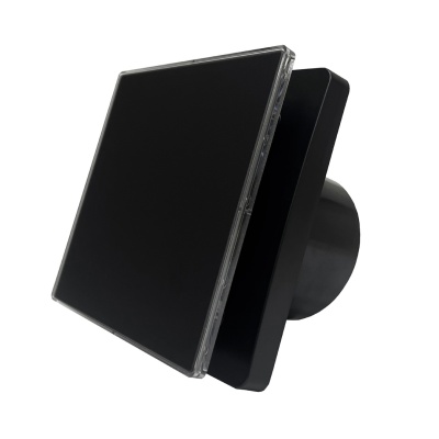 Накладной вентилятор Seicoi 100 Matt Black Glass SNAD04-01