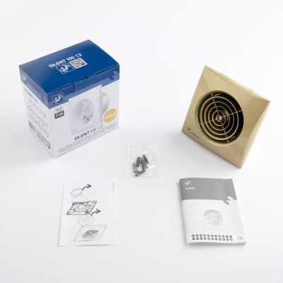 Вытяжной вентилятор с обратным клапаном Soler Palau SILENT-100 CZ GOLD