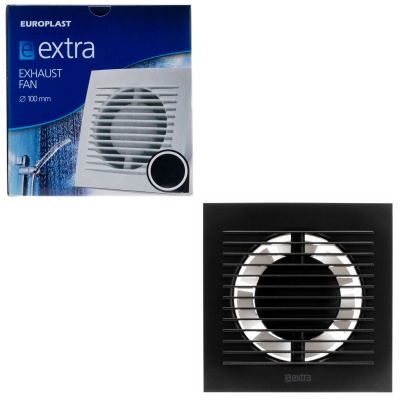 Вентилятор вытяжной 100 мм Europlast EE100A черный