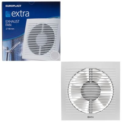 Вентилятор вытяжной 150 мм Europlast EE150S серебро