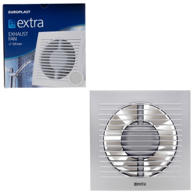 Вентилятор вытяжной 125 мм Europlast EE125S серебро